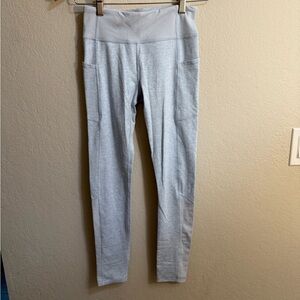 Athleta Girl Snowball Softluxe Gray High Rise Leggings Size 12